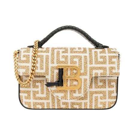 Balmain, Cross Body Bags Beige, Dames, Maat:ONE Size