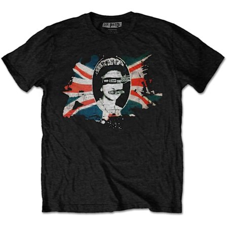 Sex Pistols Unisex Adult God Save The Queen T-Shirt XL Svart