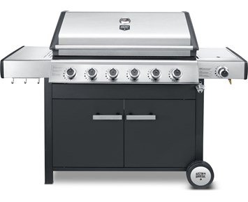 Austin and Barbeque AABQ - Classic 6+1B - Classic gasolgrill med 6 brännare & sidobord