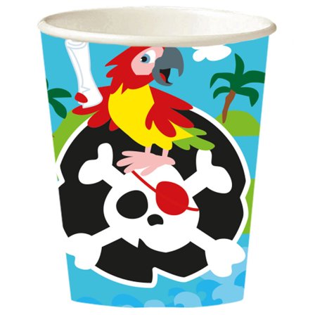 Pirat Pappersmugg 8-pack - Partyninja.se