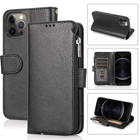 iPhone 12 Pro - Stilsäkert Effektfullt Plånboksfodral