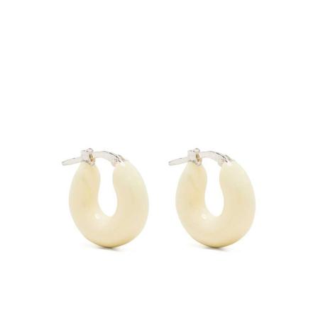 Jil Sander Earrings Hvid, Dame Øreringe, Størrelse: ONE Size
