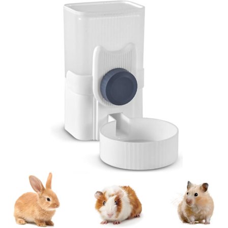 Automatisk Vanddispenser til Kæledyr med 1L Kapacitet, Auto Sifon Gravitationsdesign, Hængende Bur Sæt til Hunde Katte Små Dyr