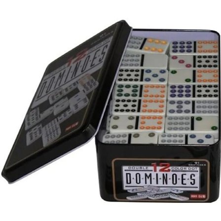Seurapeli - DOMINO DOUBLE 12 - 91 - Urea-muovi - 2 pelaajaa tai enemmän