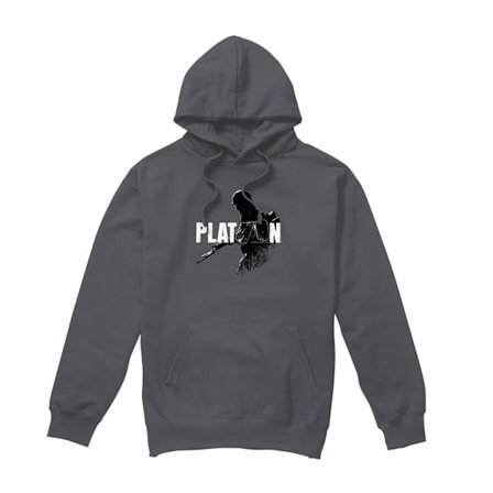 Platoon Unisex Vuxen Shadow Hoodie XXL Kolgrå