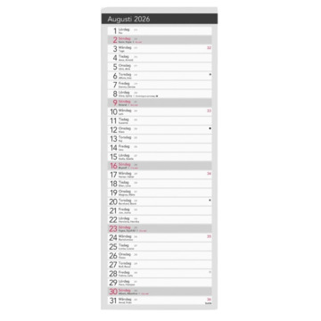 Bordkalender Liten Elegant