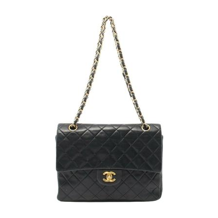 Chanel Vintage Pre-owned Shoulder Väska svart, Dam Vintage Väskor, Dam, Storlek: ONE SIZE
