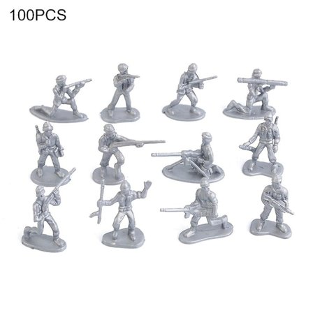 100 kpl/pakkaus Sotilaalliset muovisotilaat Armeijan toimintahahmot Lelu Keräilylahja