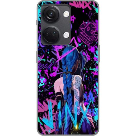 Kompatibel Mobilcover til OnePlus OnePlus Nord 3 Farverig graffiti illustration med en karakter med blåt hår i en urban street art stil