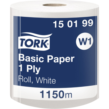TØRKEPAPIR TORK BASIC W1 HVIT