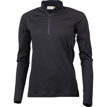 Lundhags Gimmer Merino Light Women's 1/2 Z Women base layer tops Black XS