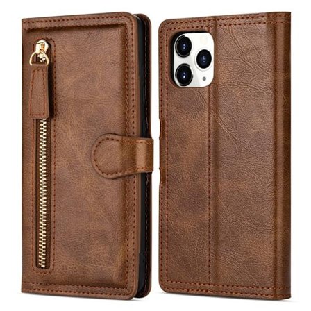 iPhone 15 Pro Max - Exklusivt Plånboksfodral med dragkedja