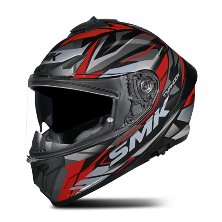 SMK Typhoon Rival Full Face Helmet Black/Red M
