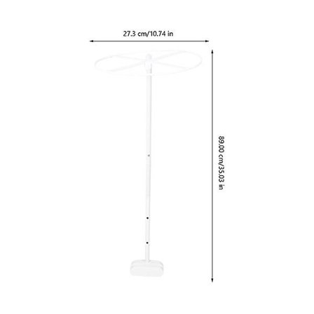 1 sett med myggnettingholder i metall til barneseng