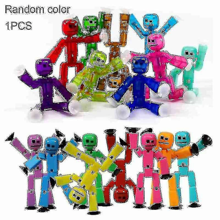 Ægte Stikbot Robot Stickbots Stop Motion Animation Efterår Nye Farver