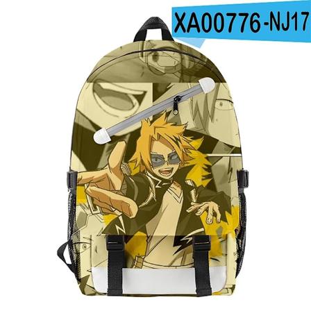 Japan Anime My Hero Academia Denki Kaminari Ryggsekk for Gutter og Jenter, Barn, Barnehage, Ungdomsskole, Student, Skoleveske, Laptop Ryggsekk - Xin 