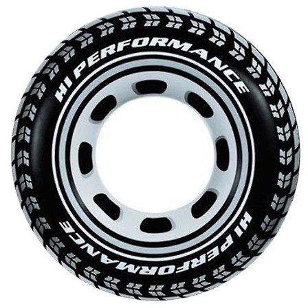 Oppustelige Pool-Flydere, Mellemstørrelse Svømmetube Til Børn Og Voksne, Pool-Inderør Til Pool & Strand, Flydende Ring Til Fest Og Gave