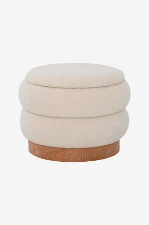 Nordic Furniture Group - Puf med opbevaring Tilde - Beige - Fodskamler & puffer - Fra Homeroom