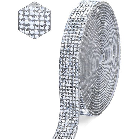 Krystal Selvhæftende Bånd Diamant Bling Bånd Rulle