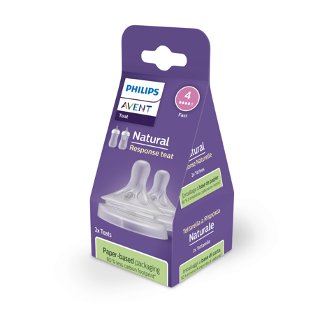 Philips Avent Natural Response Teat, 3 mnd +, 2 stk.