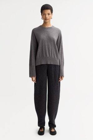 Soft Goat - Regular fit crewneck - L - Grey