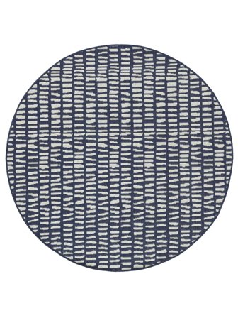 Indoor/Outdoor Rug Washable Ray - Blue/White Ø 200 In Modern Style