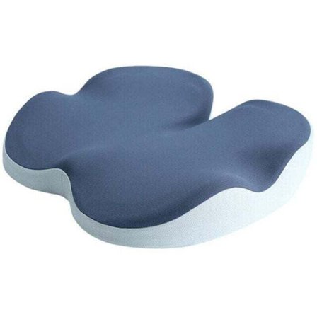 Ortopedisk Sittdyna i Memory Foam, Resevänlig Sittdyna för Smärta i Nedre Ryggen och Ischiaslindring