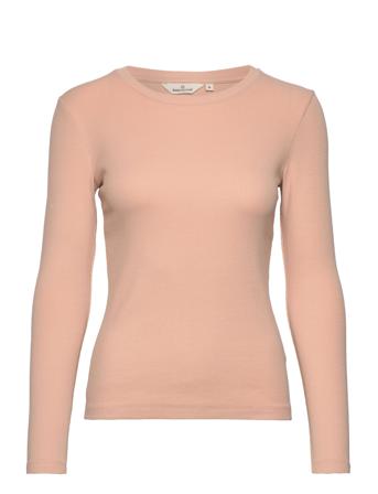 Ludmilla Ls Tee Gots Pink Basic Apparel