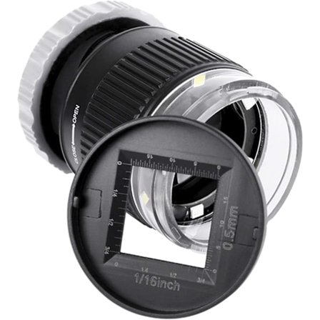 30x Forstørrelsesglass med 3 LED og 3 UV-lys, Dueøye-linse, Seddelkontroll Forstørrelsesglass med Forstørrelsesskala, Optisk Glass, Forstørrelse til