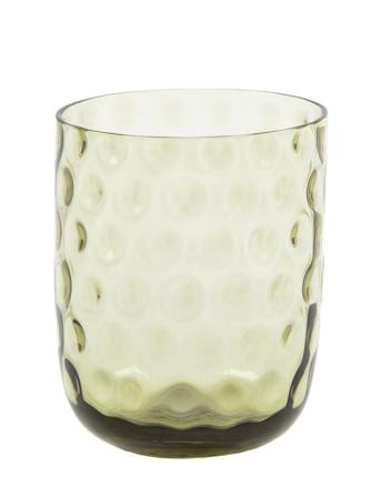 Danish Summer Tumbler Small Drops Home Tableware Glass Drinking Glass Grön Kodanska