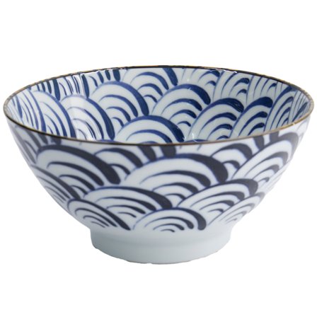 Tokyo Design Studio Natsu Nami Sekoituskulho 1000 ml, sininen/valkoinen