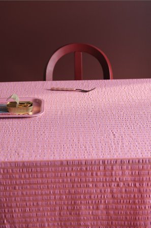 Jotex - Duk i Seersucker Rosa/fersken - SOFIE - Kjøp Duker hos Jotex