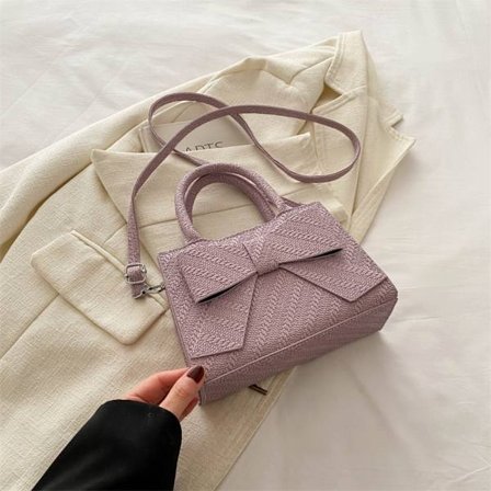 Rosett Handväska Axelväska LILA