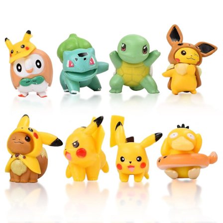 8 st DIY Hemmakontor Baktillbehör Minifigurer Tårtdekoration Tecknad Design A