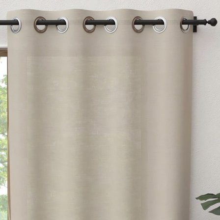 Öljegardin i ren bomull 135x250 cm PANAMA linne, av Soleil d'Ocre