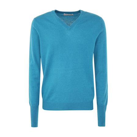 Ballantyne, V-Neck Pullover Blauw, Heren, Maat:XL