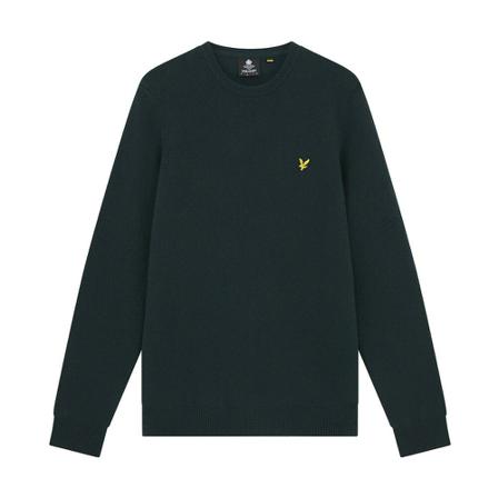 Lyle & Scott - Stickade Tröjor - Grön - Herr - Storlek: M, Herr, Storlek: M