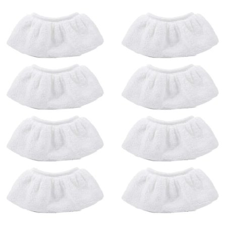 8-paknings mikrofiberklutbeskyttelsessett for Kärcher damprenser Easyfix Sc2 Sc3 Sc4 Sc5 håndmunnstykketilbehør [DB]