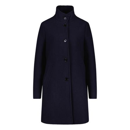 Boss Single-Breasted Coats Blå, Dame Uldfrakker