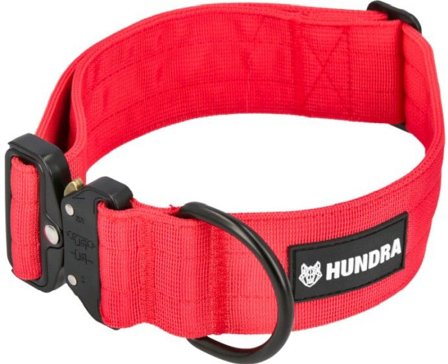 Hundra Tactical Dog Collar Red L-XL - Hundra