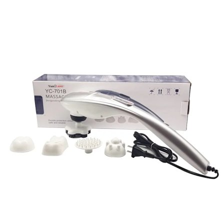 Shiatsu-hammare för hela kroppen med handgrepp, akupressur, vibrator, armpinne, smärtlindring, axelmassage