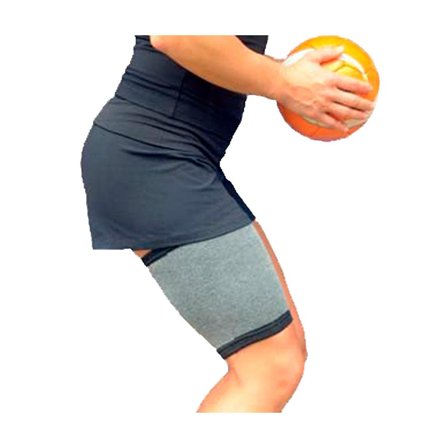 Bamboo Pro Lårbind Selvvarmende Grøn Large L, Medicin & Pleje, Støttebind, Øvrigt