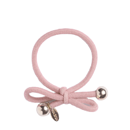IA BON Hair Tie with Gold Bead - Power Pink Accessoarer & tillbehör Dam Rosa ONESIZE