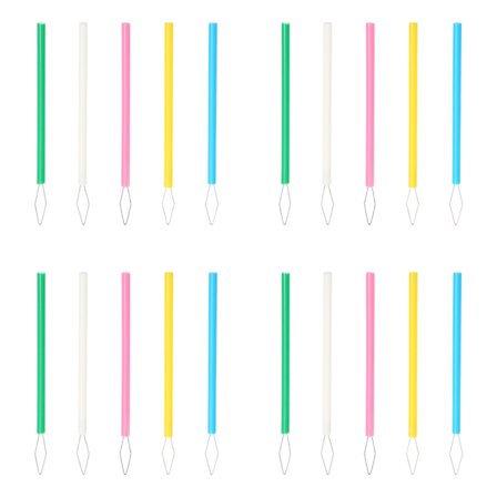 20 kpl Lankojen pujottajia ABS-sylinterimäinen neulanpujotin kirjontaan