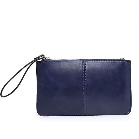 Damväska i konstläder, liten clutch med handledsrem