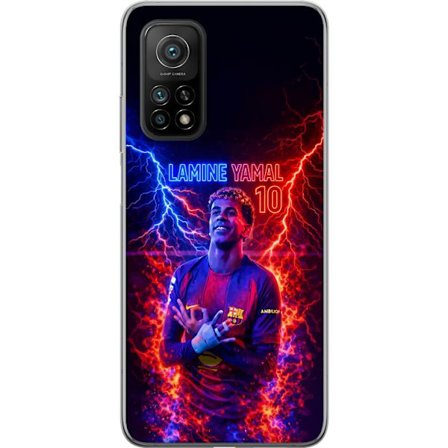 Yhteensopiva Puhelinkuori Xiaomi Mi 10T 5G Viktor Gyökeresin muotokuva Arsenal-paita päällä, jossa intensiivinen katse ja tumma dramaattinen tausta