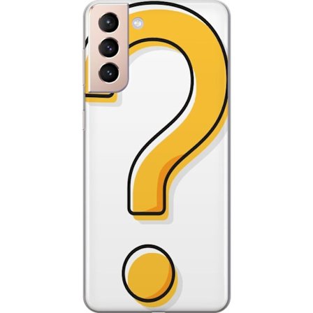 Yhteensopiva Puhelinkuori Samsung Galaxy S21 Kysymysmerkki