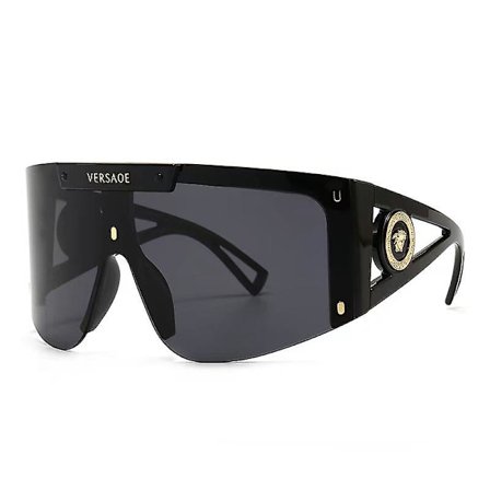 SQCLV Suuret litteät aurinkolasit miehille ja naisille, yhtenäinen iso visiiri