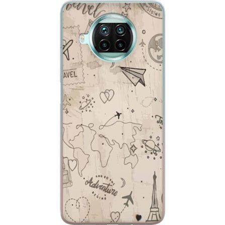 Yhteensopiva Puhelinkuori Xiaomi Mi 10T Lite 5G Tulevaisuuden aseistettu sankari vaaleanpunaisessa ja kultaisessa puvussa, jossa hehkuvaa energiaa dra