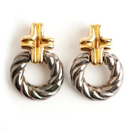 Givenchy Pre-owned, Pre-owned Metal earrings Geel, Dames, Maat:ONE Size